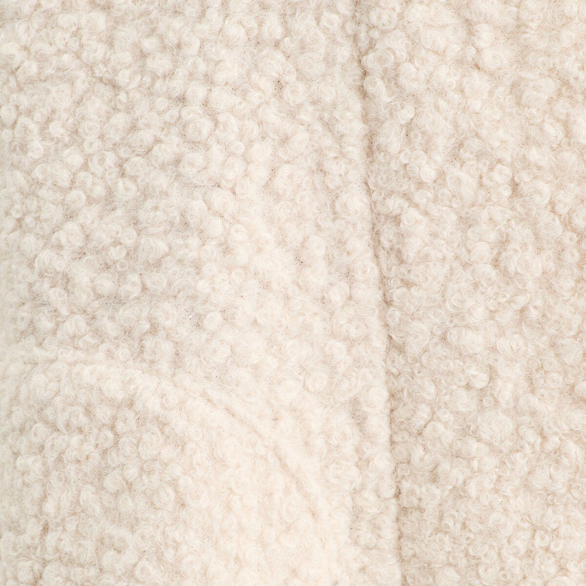 Gilet polaire manches courtes ecru femme