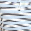 Polo manches courtes col chemise bleu femme