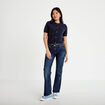 Jean bootcut taille basse denim stone femme
