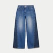 Jean wide leg taille basse denim double stone femme