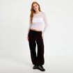 Jogging coupe jegging taille standard noir femme