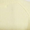 Pull col montant manches longues jaune clair femme