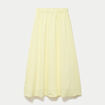 Jupon &eacute;vas&eacute; longueur 3/4 jaune femme
