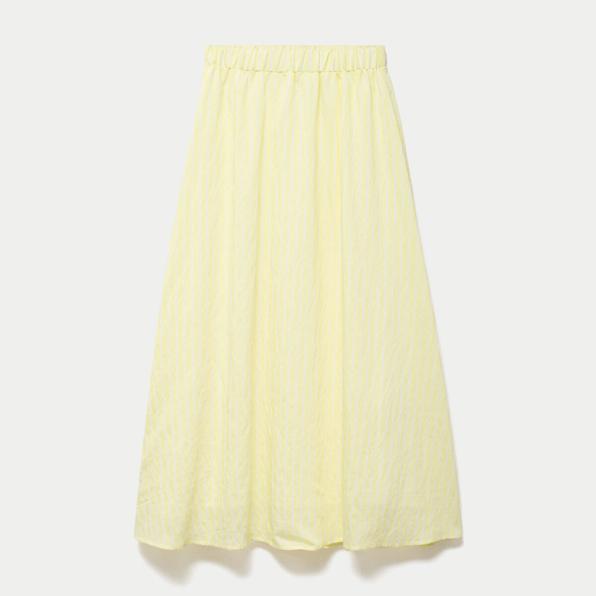 Jupon &eacute;vas&eacute; longueur 3/4 jaune femme