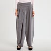 Pantalon bootcut taille basse gris femme
