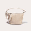 Sac tress&eacute; effet chin&eacute; beige femme