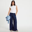 Pantalon bootcut taille standard bleu femme