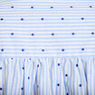 Chemise coupe ample manches 3/4 bleu femme