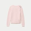 Pull manches longues brillant rose clair femme