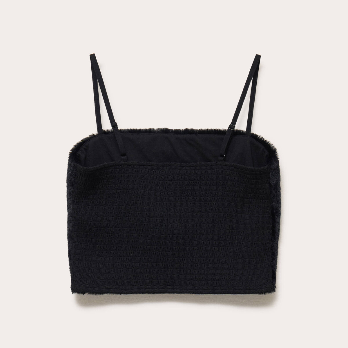 D&eacute;bardeur fausse fourrure noir femme