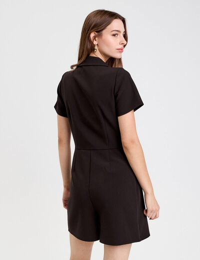 Combishort taille standard noir femme
