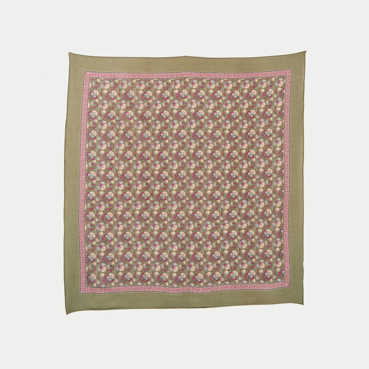 Foulard vert kaki femme