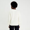 Pull manches longues ecru femme