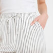 Pantalon large taille standard blanc femme