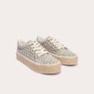 Baskets espadrilles plates beige femme