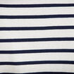 T-shirt col v manches courtes bleu fonc&eacute; femme