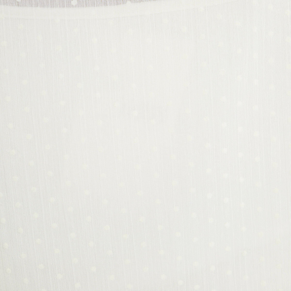 Chemise droite courte voile manches 3/4 ecru femme