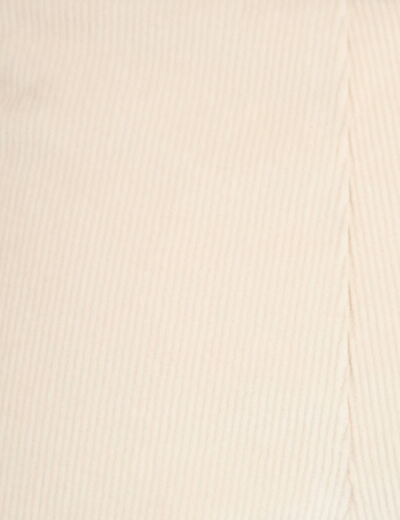 Jupe-short &eacute;vas&eacute;e velours ceinture ecru femme