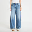 Jean wide leg taille standard denim double stone femme