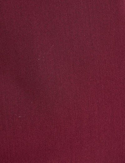 Jupe-short droite fentes violet fonc&eacute; femme