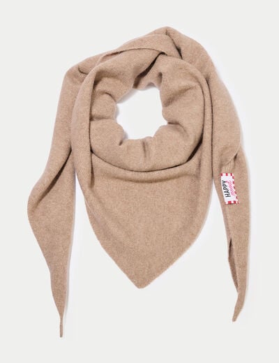 Foulard beige femme