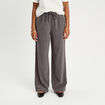 Pantalon large gris fonc&eacute; femme