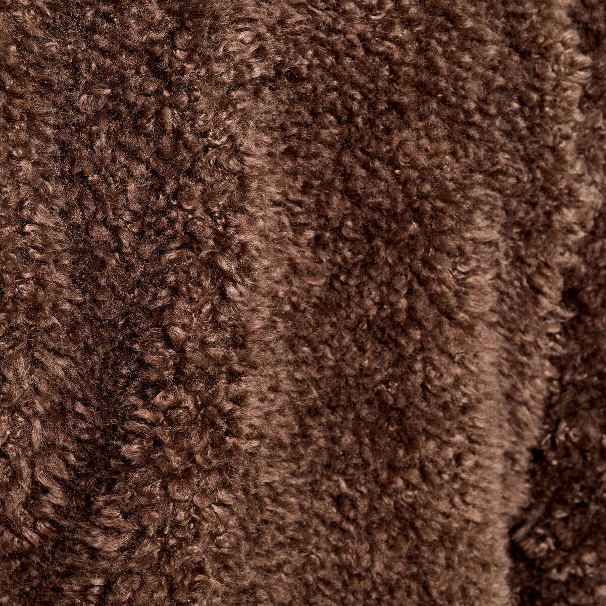 Manteau fausse fourrure marron femme