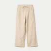 Pantalon large taille standard beige moyen femme
