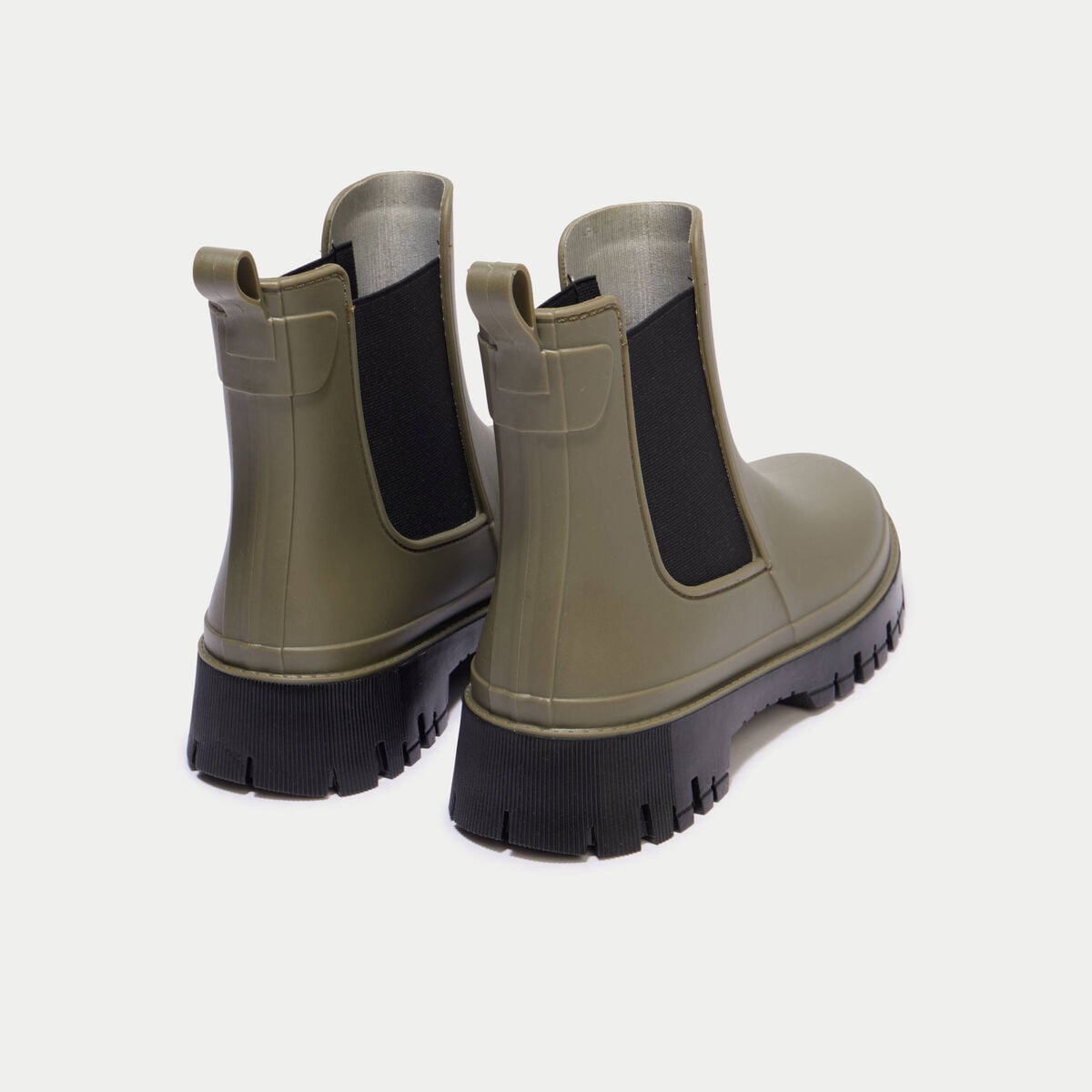 Bottines vert kaki femme
