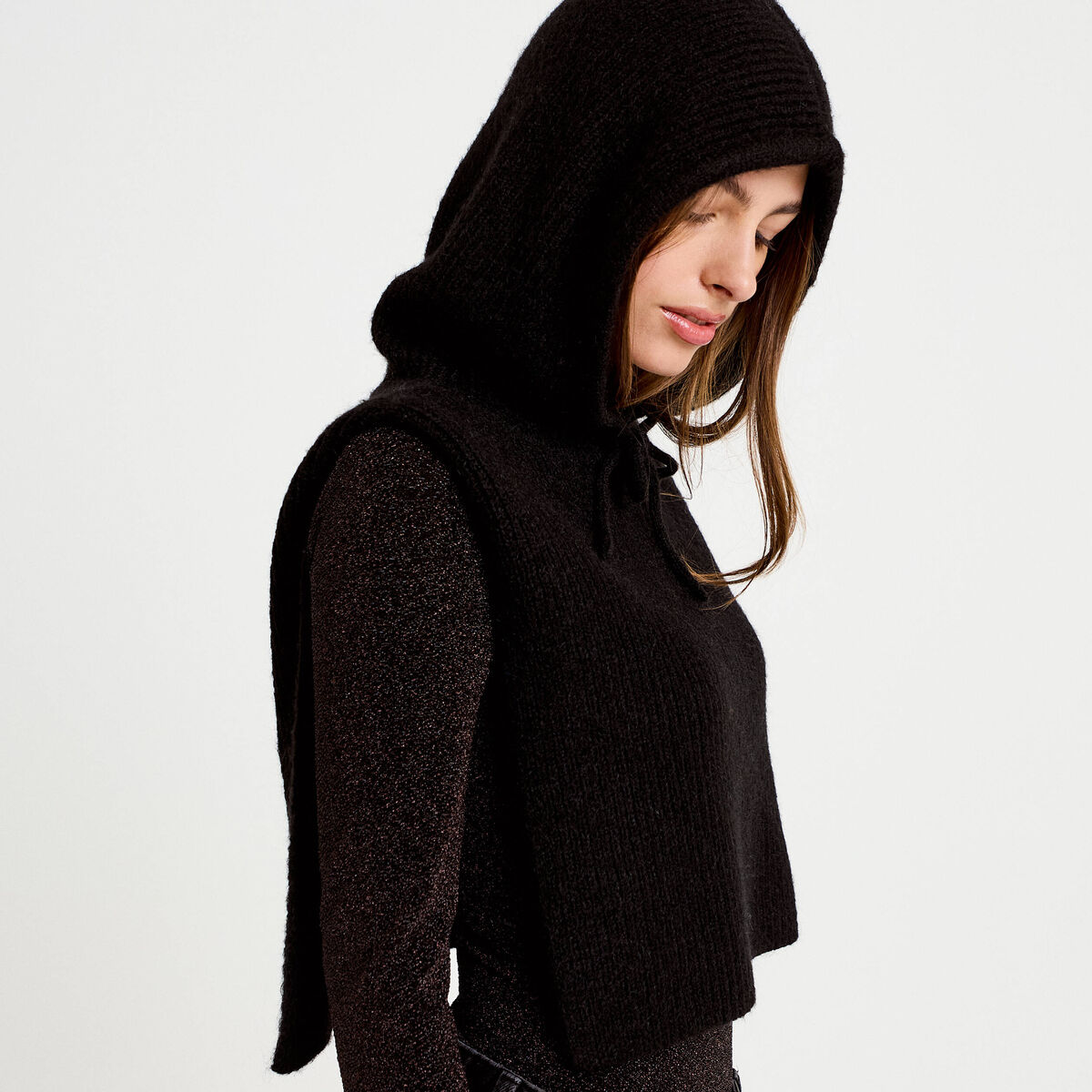 Cache-cou noir femme