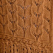 Gilet ajour&eacute; cintr&eacute; manches longues beige femme