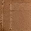 Pantalon bootcut taille basse en jean marron femme