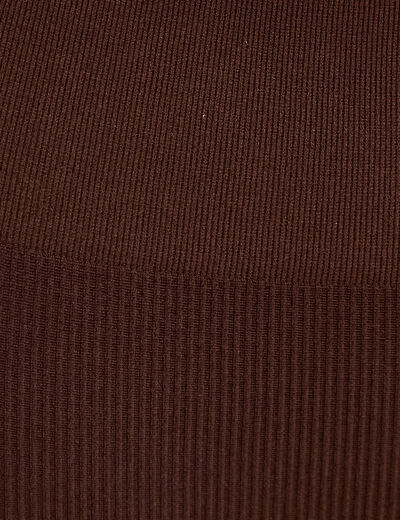 Short cycliste sans couture marron fonc&eacute; femme