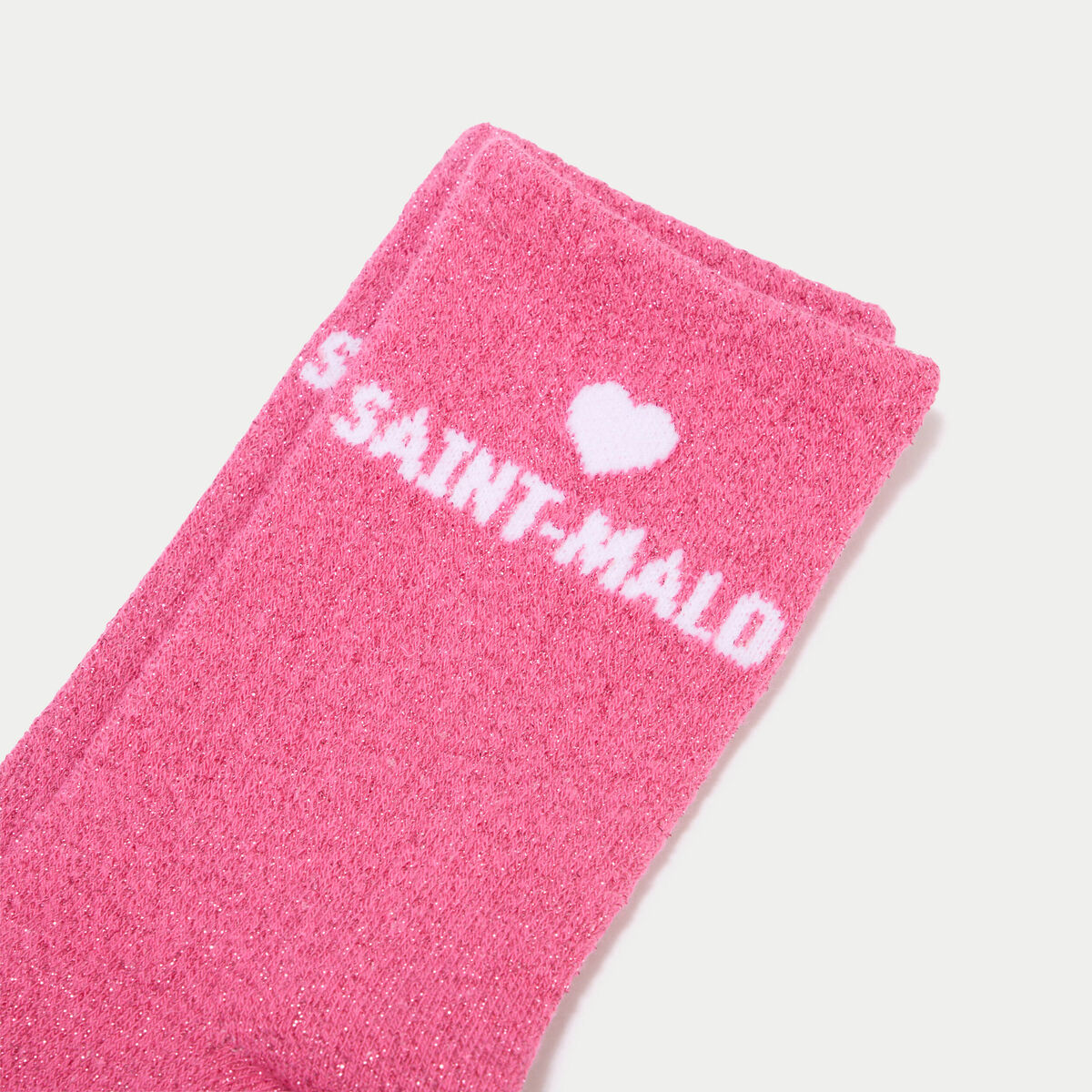 Lot 2 paires de chaussettes rose fushia femme