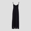 Robe longue &eacute;vas&eacute;e noir femme