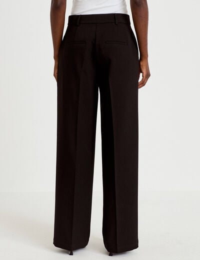 Pantalon bootcut taille standard noir femme