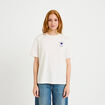 T-shirt col rond manches courtes ecru femme