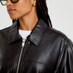 Bomber oversize noir femme
