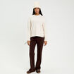 Pull manches longues ecru femme