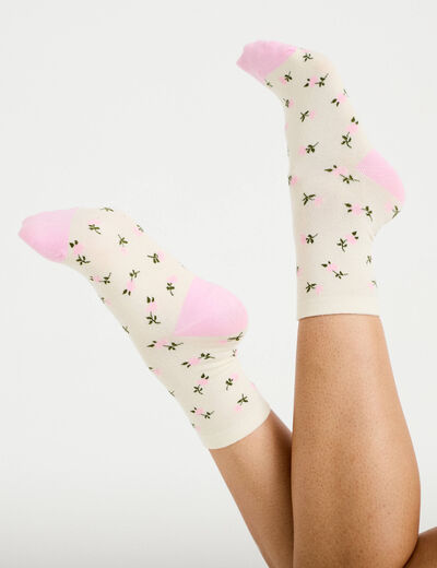 Lot de 3 paires de chaussettes rose clair femme