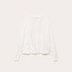 Gilet manches longues blanc femme