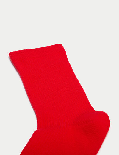 Chaussettes rouge femme