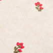 Foulard avec broderie ecru femme
