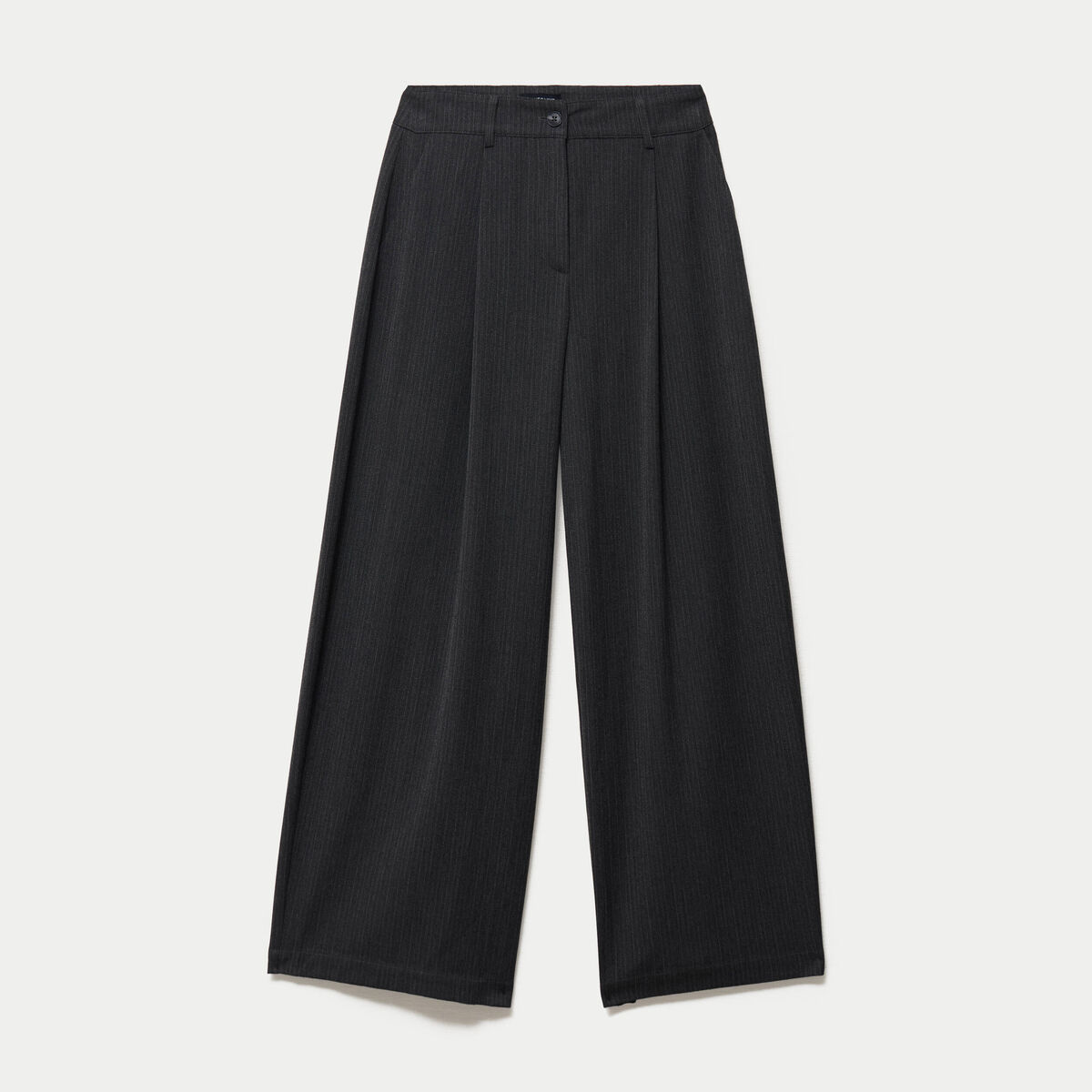 Pantalon bootcut taille haute gris fonc&eacute; femme