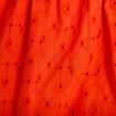Robe courte &eacute;vas&eacute;e col v bretelles orange fonc&eacute; femme