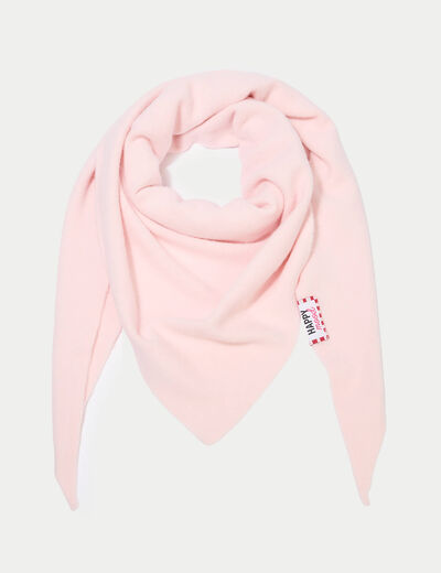 Foulard rose clair femme