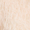 Veste fausse fourrure ecru femme