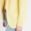 Veste blazer cintr&eacute;e jaune clair femme