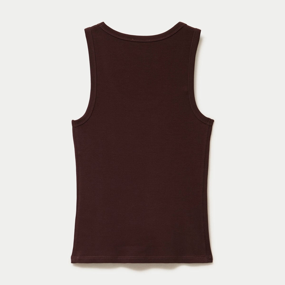 D&eacute;bardeur c&ocirc;tel&eacute; col rond marron fonc&eacute; femme