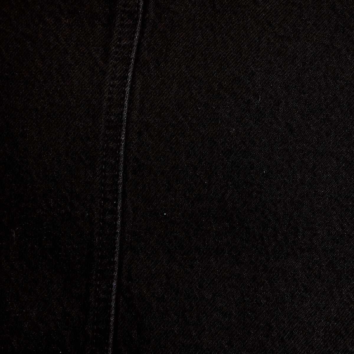 Jupe-short trap&egrave;ze en jean denim noir femme